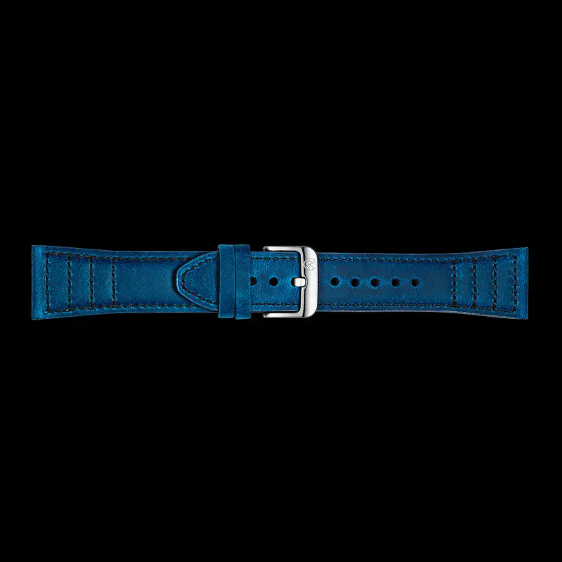 Navy Leather Strap  Suitable For Ettore Series 1