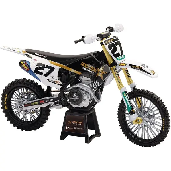 New Ray Toys - Rockstar Husqvarna Malcolm Stewart Team Bike 1:12 Scale 1