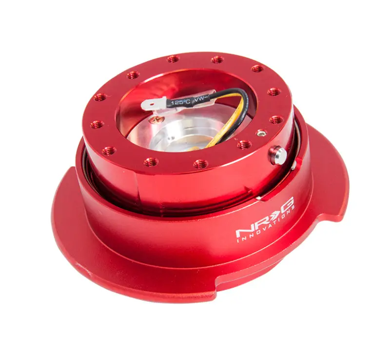 Nrg Quick Release Steering Wheel Hub Kit – Gen 2.5, Red Steering Wheel With Red Ring 1