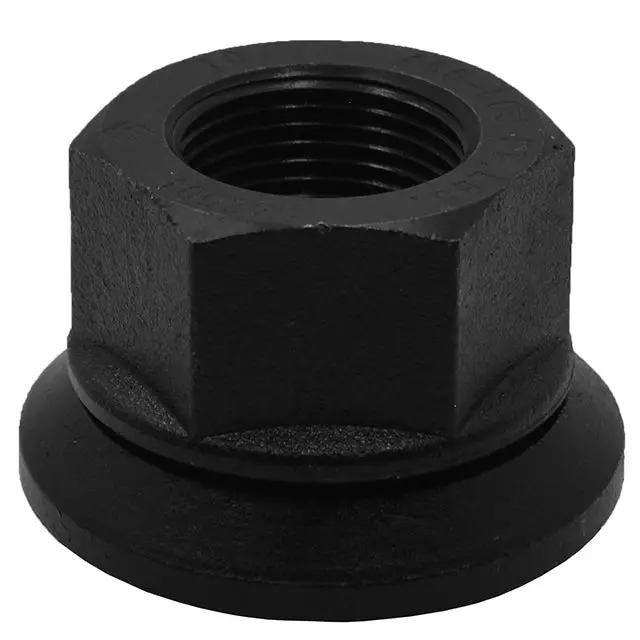 22X1.5 Semi Truck Big Rig Skirt Lug Nuts With Attached Washer Aluminum Wheels 1