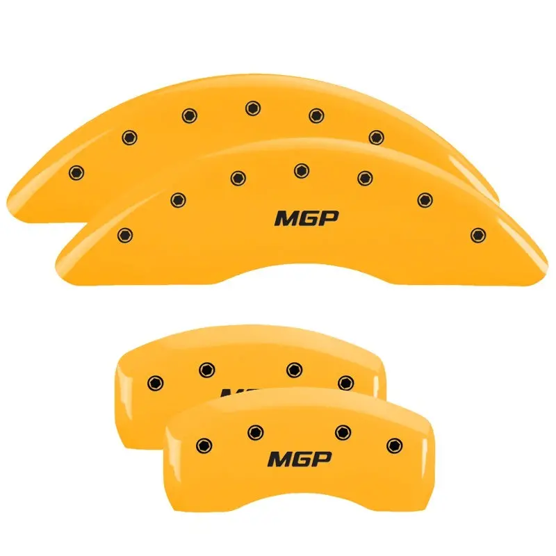 Mgp Engraved 4-Piston Caliper Covers – Yellow Finish With Black Char For 2017 Kia Sportage 1