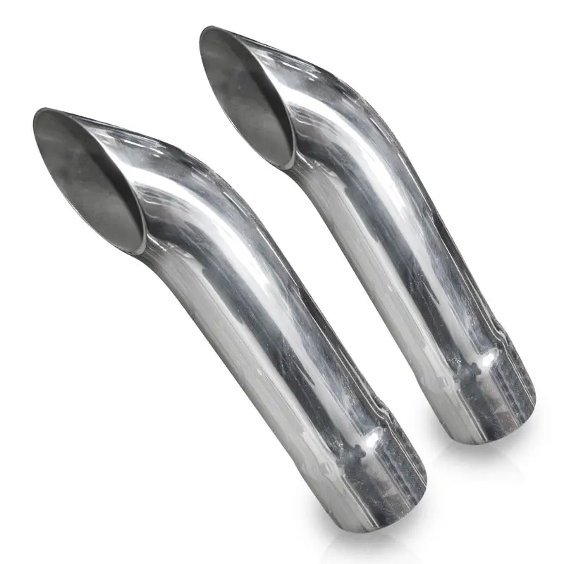 Stainless Works Extended Turn-Down Exhaust Tips – 2.25In Id Inlet, 2.25In Body Diameter 1