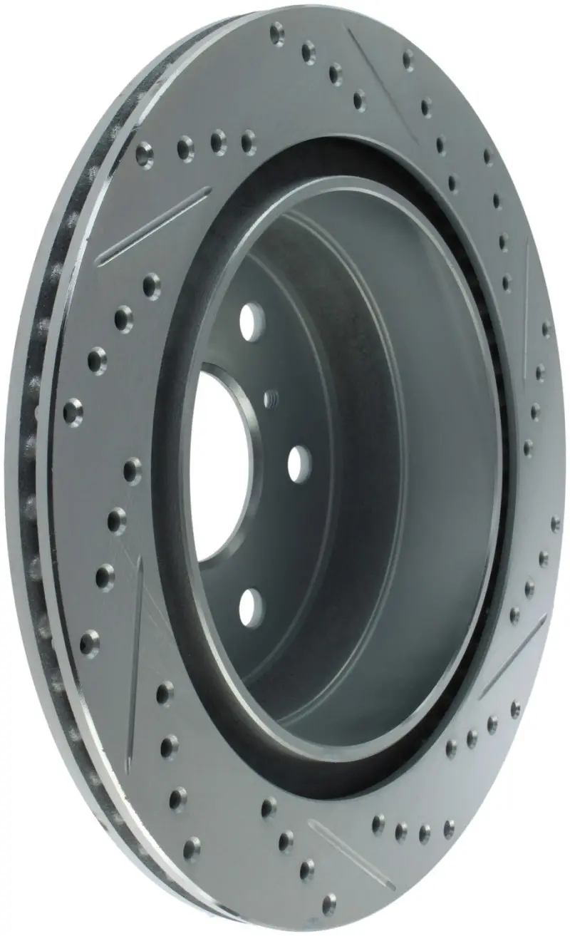 Stoptech Select Sport Slotted And Drilled Rear Brake Rotor For 2007–2010 Chevrolet Avalanche 1500 (Right Side) 1