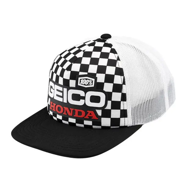 100% - Indy Geico Honda Trucker Hat 1