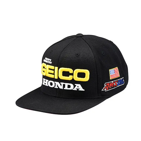 100% - Geico/Honda Podium Snapback Hat 1