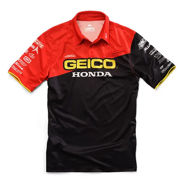 100% - Geico/Honda Team Pit Shirt 1