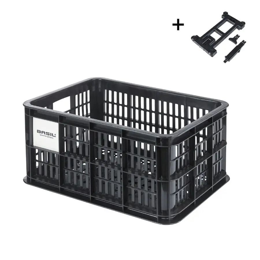 Basil Bicycle Crate Mik 2.0 Small 17.5L Black 1