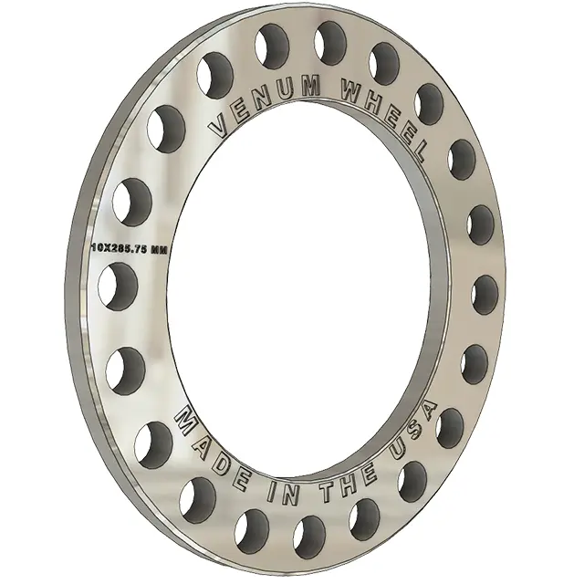10X285.75 Mm Wheel Spacers Hub Centric 220.1 Mm Bore For 10 Lug Alcoa Spacers Only 2