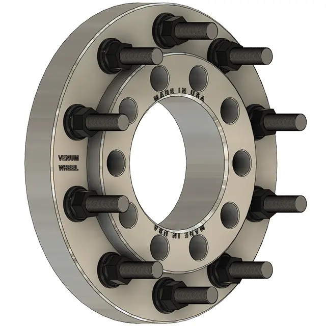 Ford & Ram 10X225 Mm To Mrap 10X335 Mm 10 Lug Military Billet Wheel Adapters 1