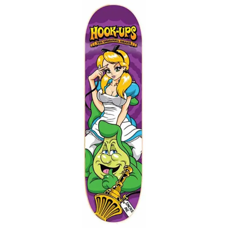 Hook-Ups 8.0" X 31.75" Alice 2 Skateboard Deck 1