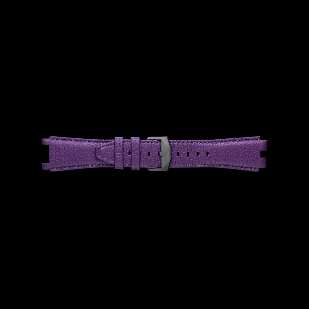 Purple Cowhide Leather Strap For Manta-X 1