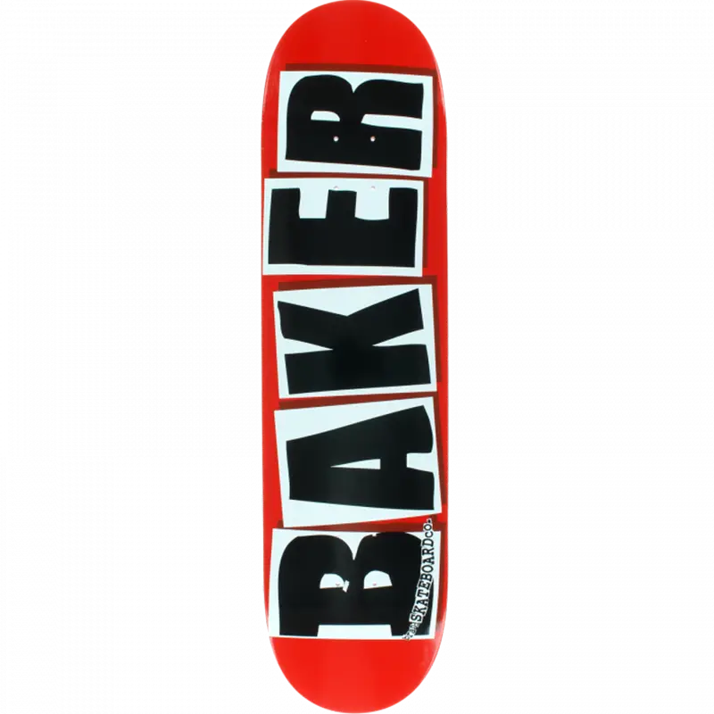 Baker 8.475" X 31.875" Brand Logo Red/Black Skateboard Deck (Mellow Concave) 1