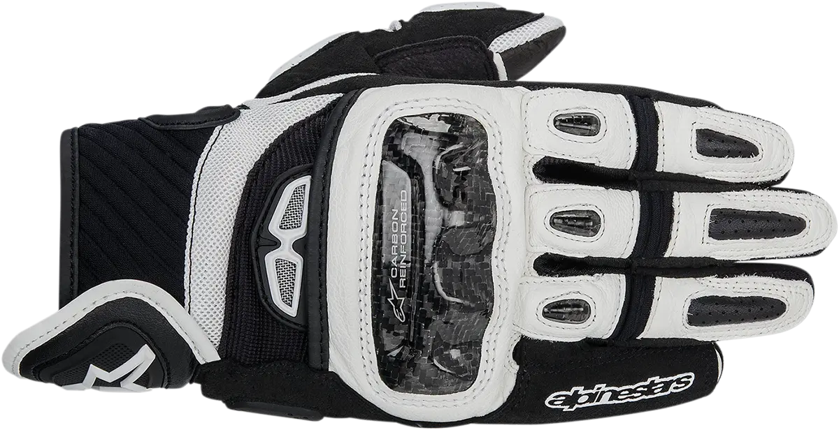 Alpinestars Gp-Air Perforated Leather Motorcycle Gloves – Black/White, Size Xl 1