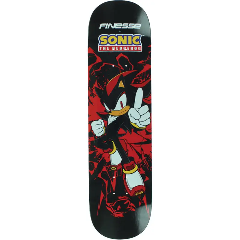 Finesse 8.25" Sega Sonic Dark Shadow Skateboard Deck 1