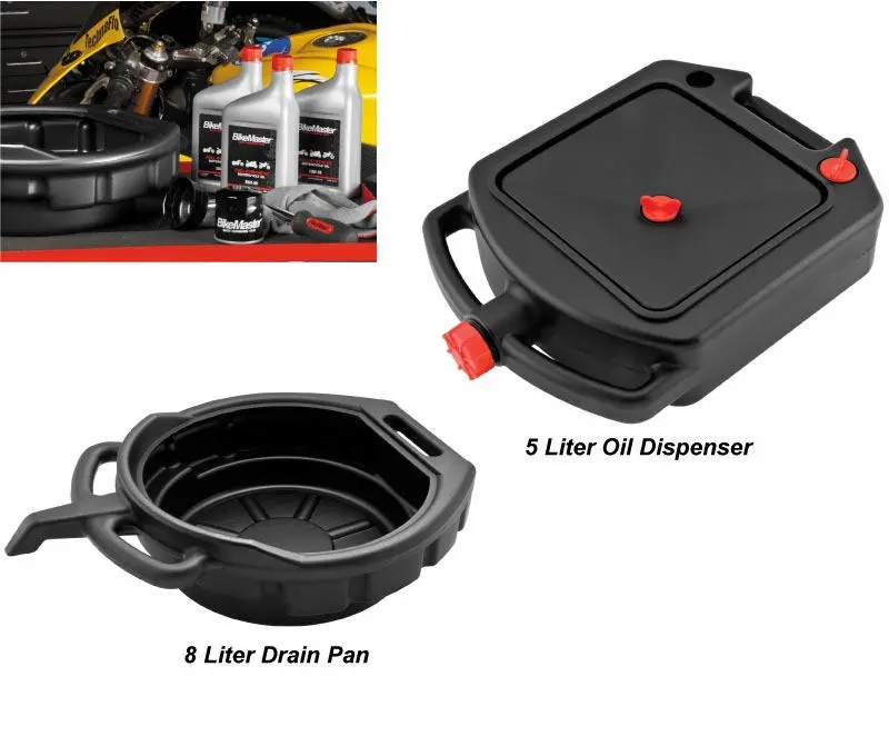Bikemaster - Oil Dispenser & Drain Pan 1