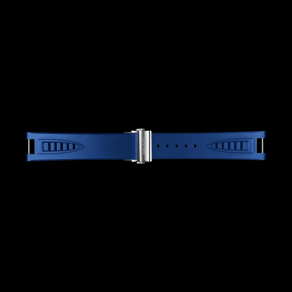 Blue Nbr Rubber Strap With Silver Buckle For Cobra 1