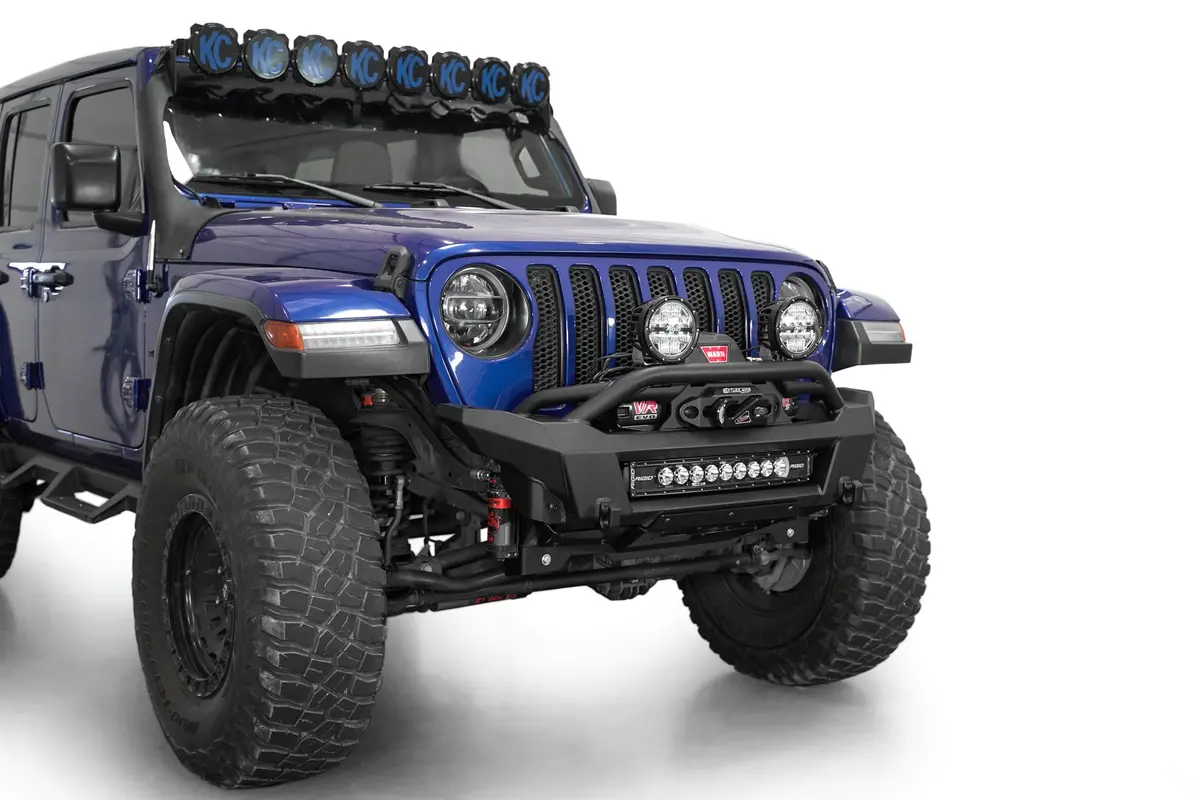 2018-2026 Jeep Jl/Jt Phantom Winch Stubby Front Bumper 1