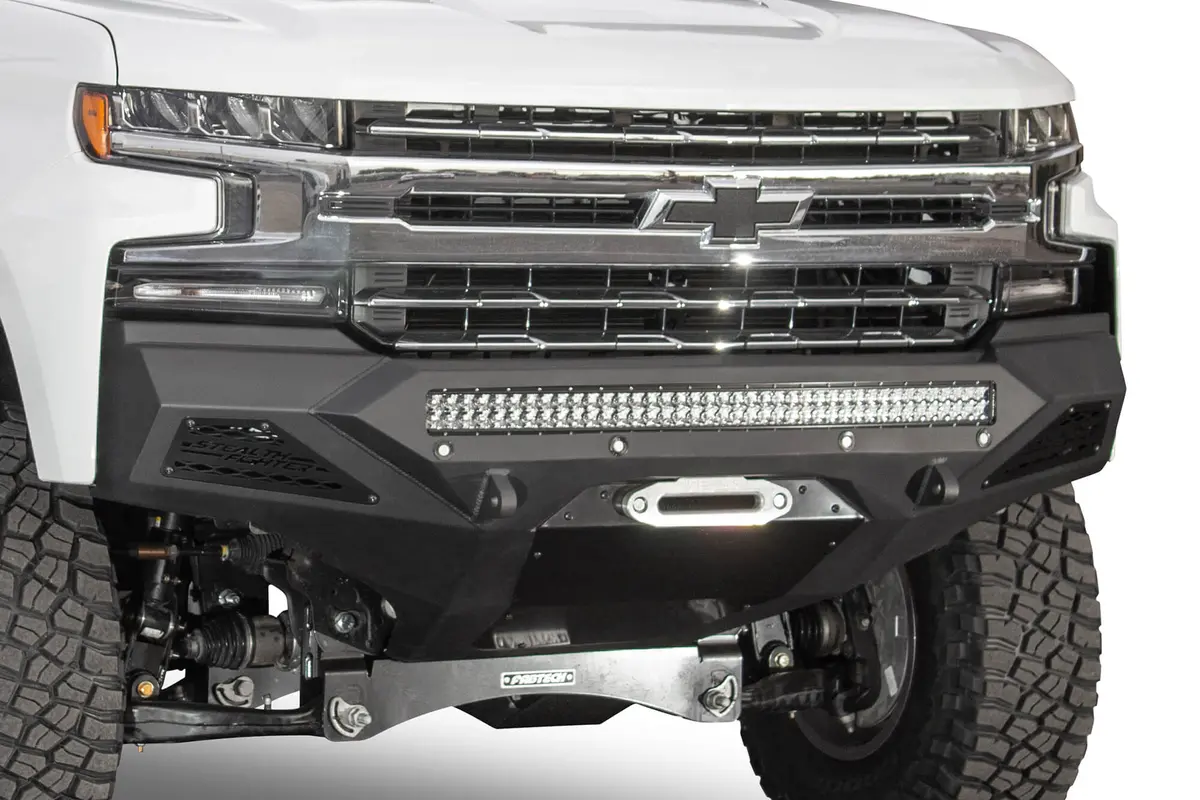 2019-2021 Chevy Silverado 1500 Stealth Fighter Winch Front Bumper 1