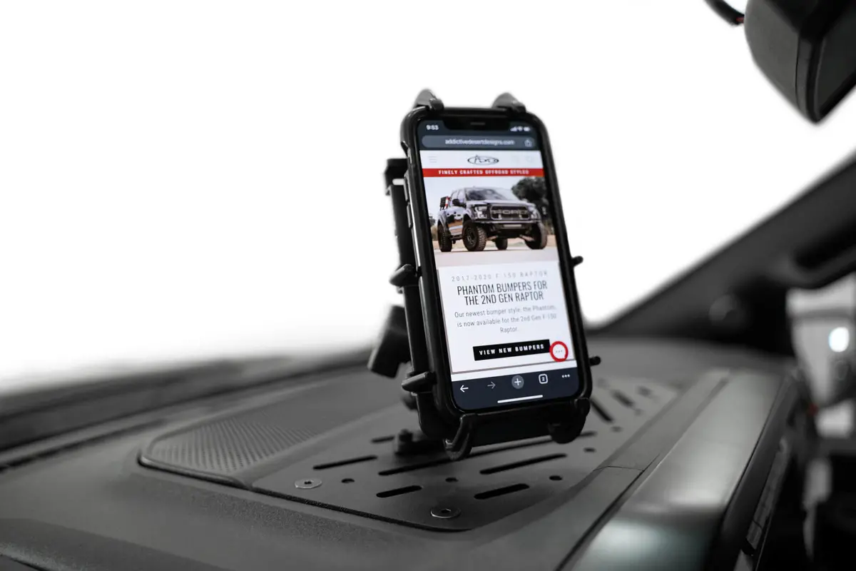 2021-2023 Ford F-150 & Raptor Digital Device Dash Mount 1