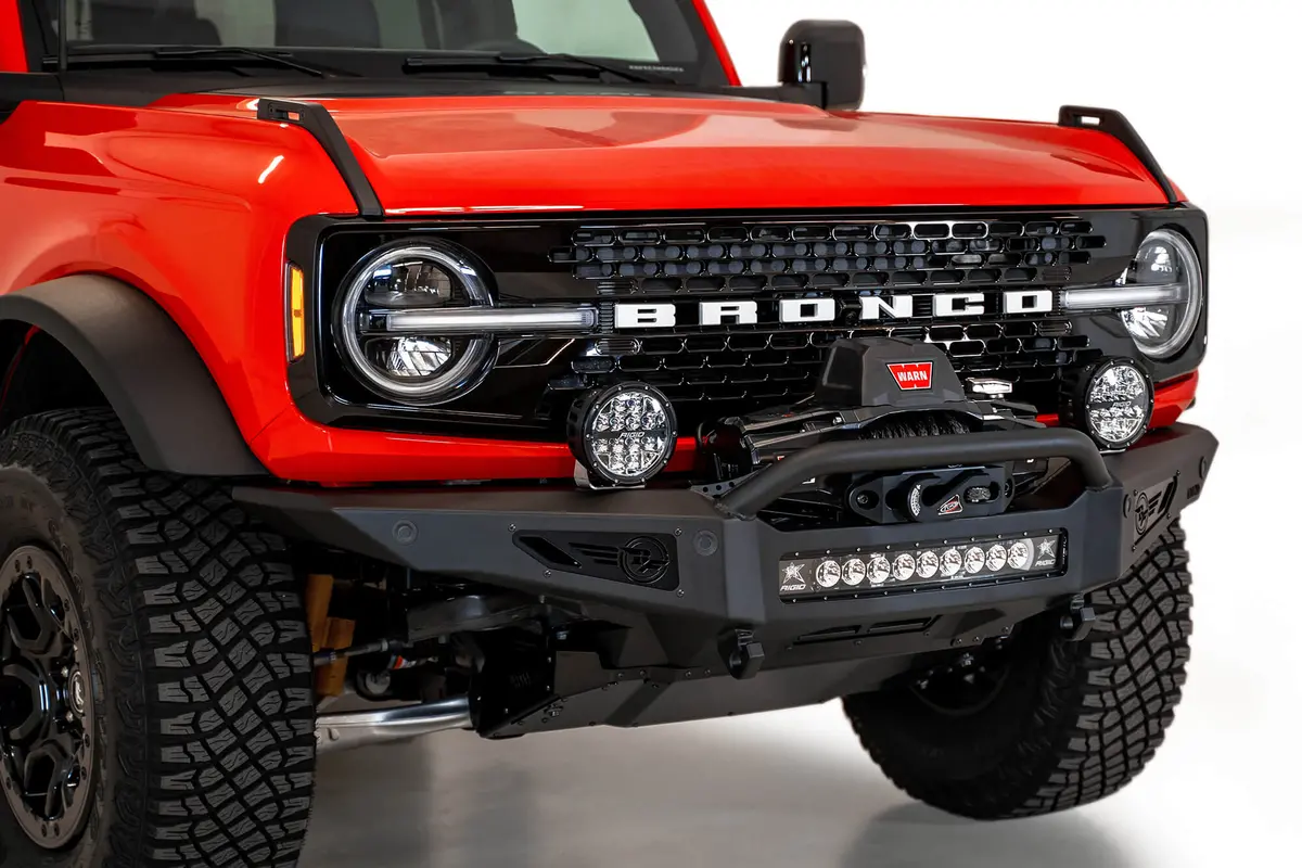2021-2026 Ford Bronco Rock Fighter Winch Front Bumper 1