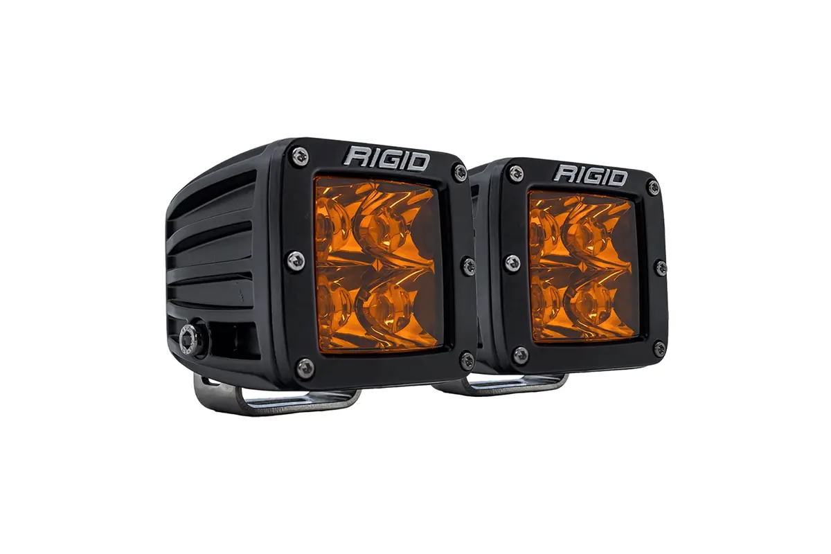 Rigid D-Series Spot With Amber Pro Lens | Pair 1