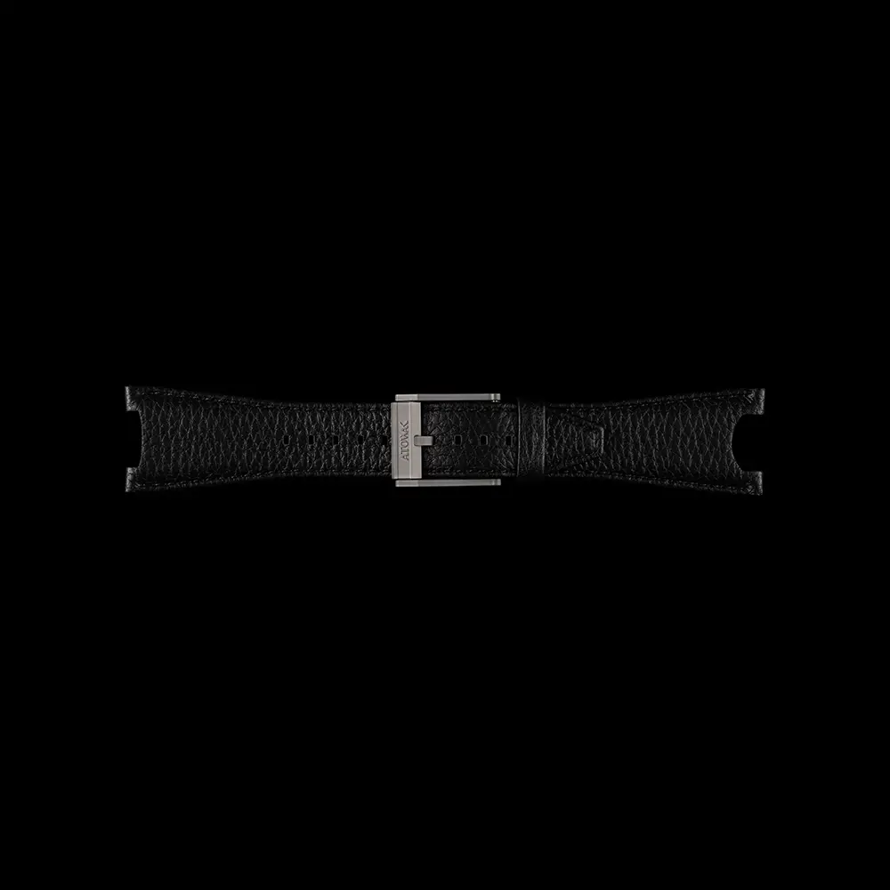 Black Cowhide Leather Strap For Cosmofleet 1