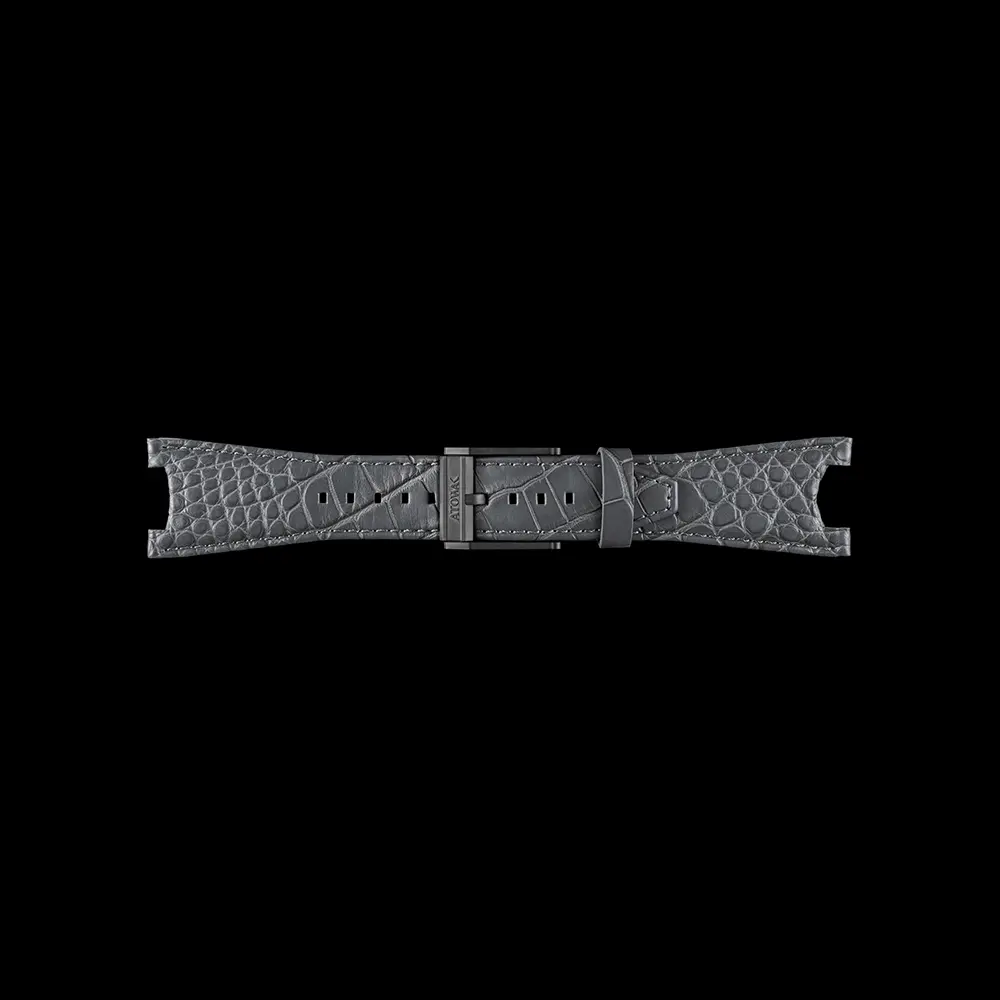 Gray Alligator Leather Strap For Cosmofleet 1