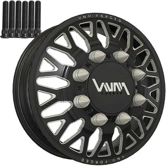8X275 Mm Rattle Dually Wheels Vnm Forged Aluminum Direct Bolt On 1