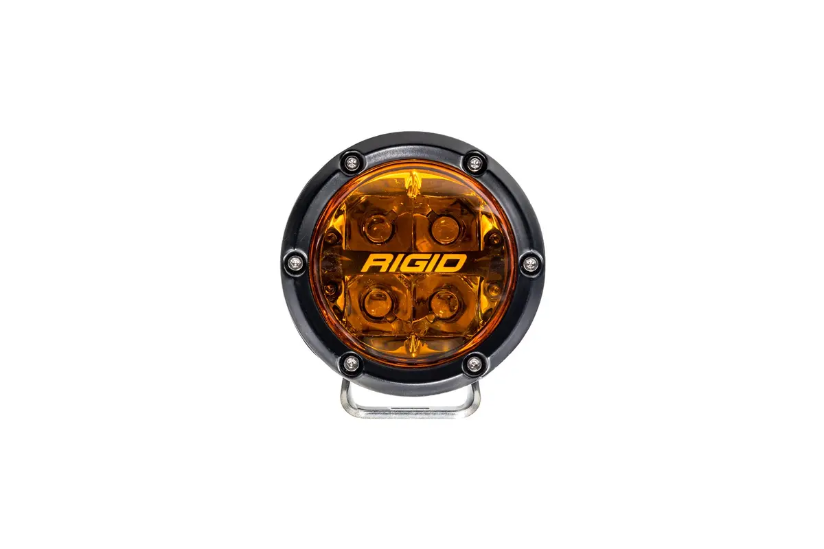 Rigid 360-Series 4" Spot With Amber Pro Lens | Pair 1