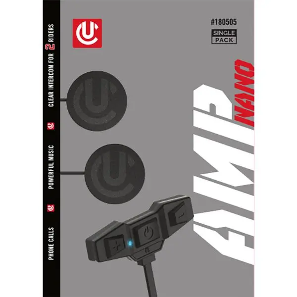 Uclear - Amp Nano Single Kit Helmet Audio Single Kit 1