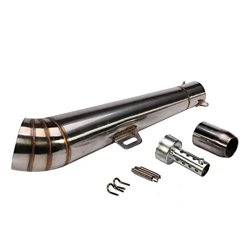 Universal Stainless Steel Gp 38-51Mm Slip-On Type Exhaust Muffler Pipe & Removable Db Killer 1