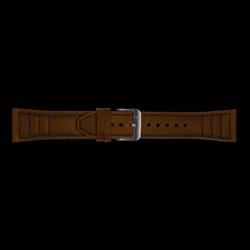 Dark-Brown Leather Strap  Suitable For Ettore Series 1