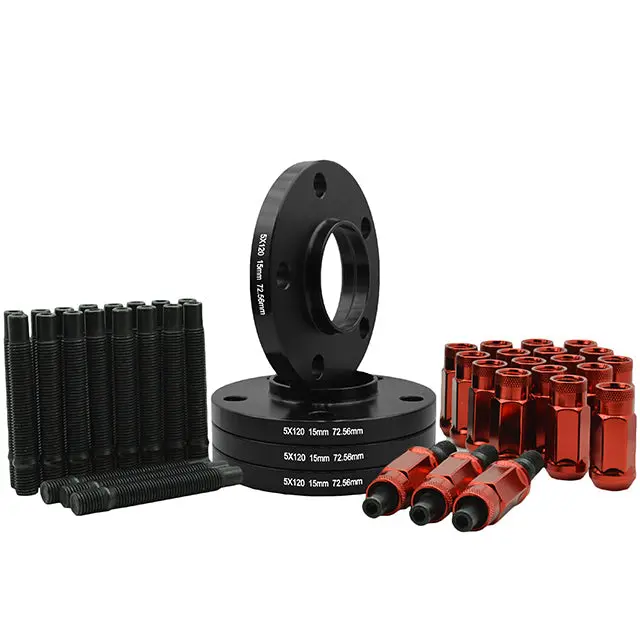 5X120 Bmw Wheel Spacers Hub Centric + 12X1.5 Stud Conversion For E Chasis 1