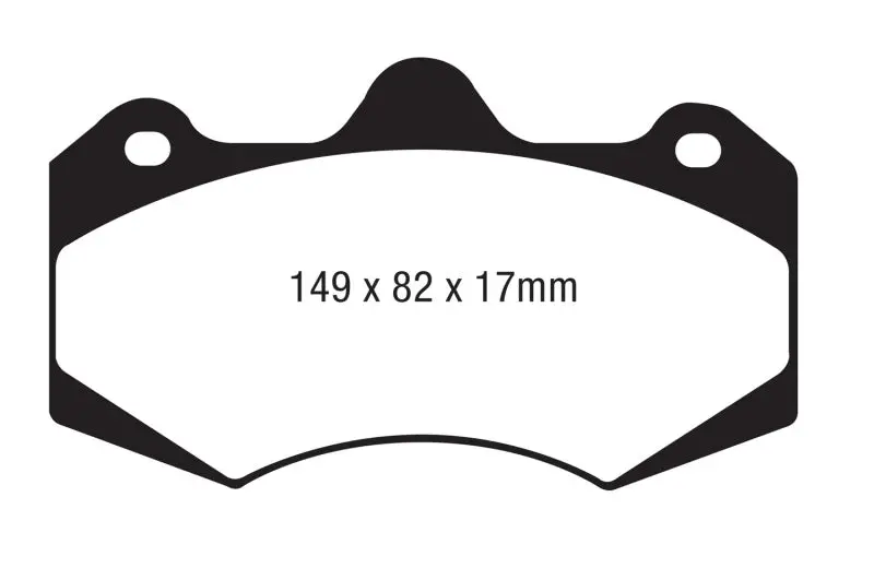 Ebc Ap Racing Cp7040 Yellowstuff High-Performance Brake Pads – Front Caliper Application 1