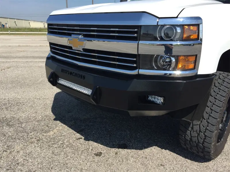 Iron Cross Low-Profile Front Bumper For 2007–2010 Chevrolet Silverado 2500/3500 – Primer Finish 1