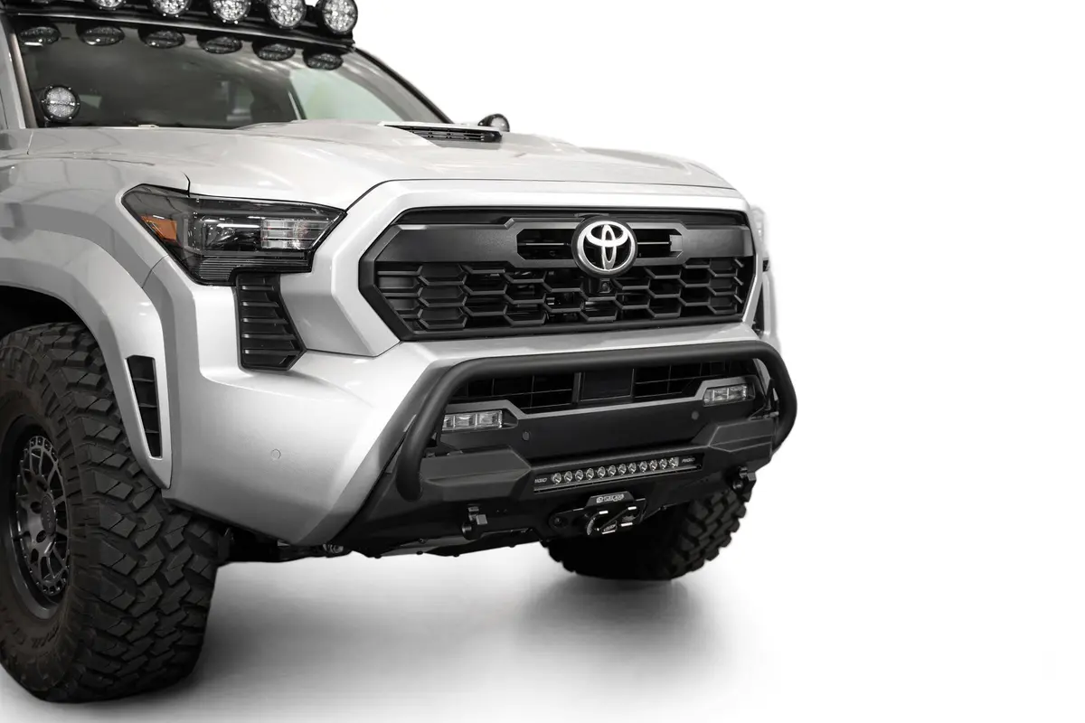 2024+ Toyota Tacoma Stealth Center Mount Winch Front Bumper With Top Hoop 1