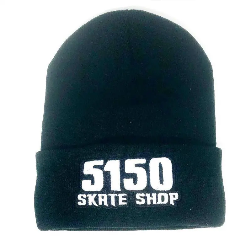 5150 Skate Shop Black Beanies 1