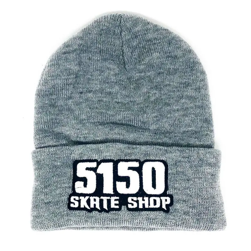 5150 Skate Shop Gray Beanies 1