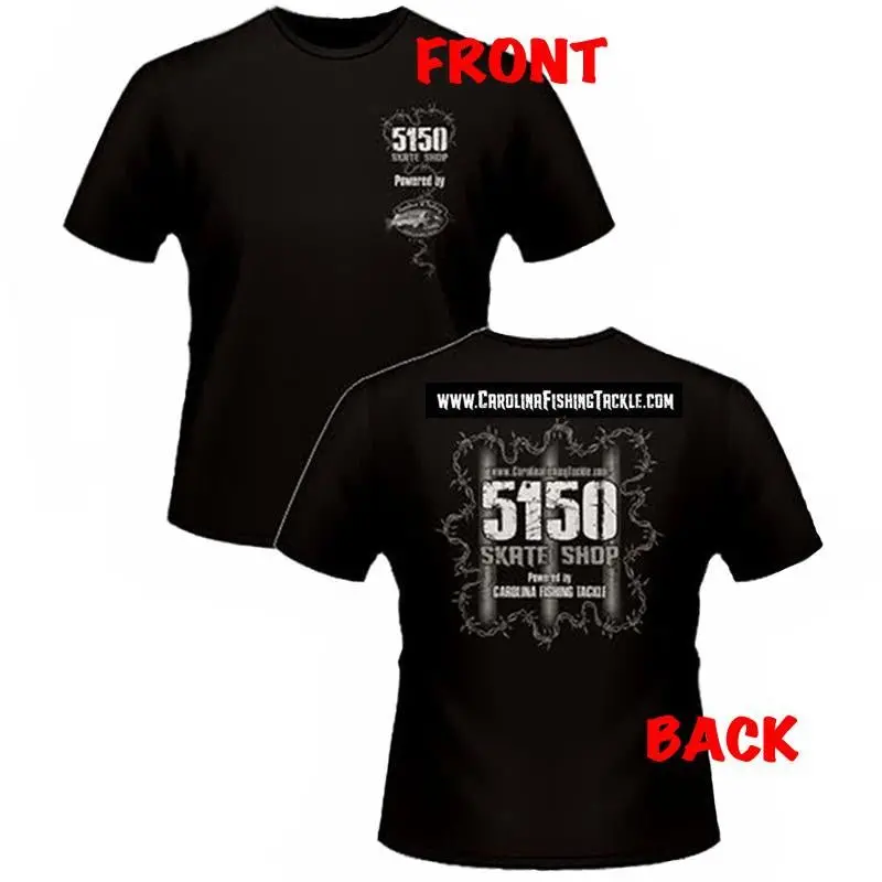 5150 Skate Shop Og Black With White Print T-Shirts 1