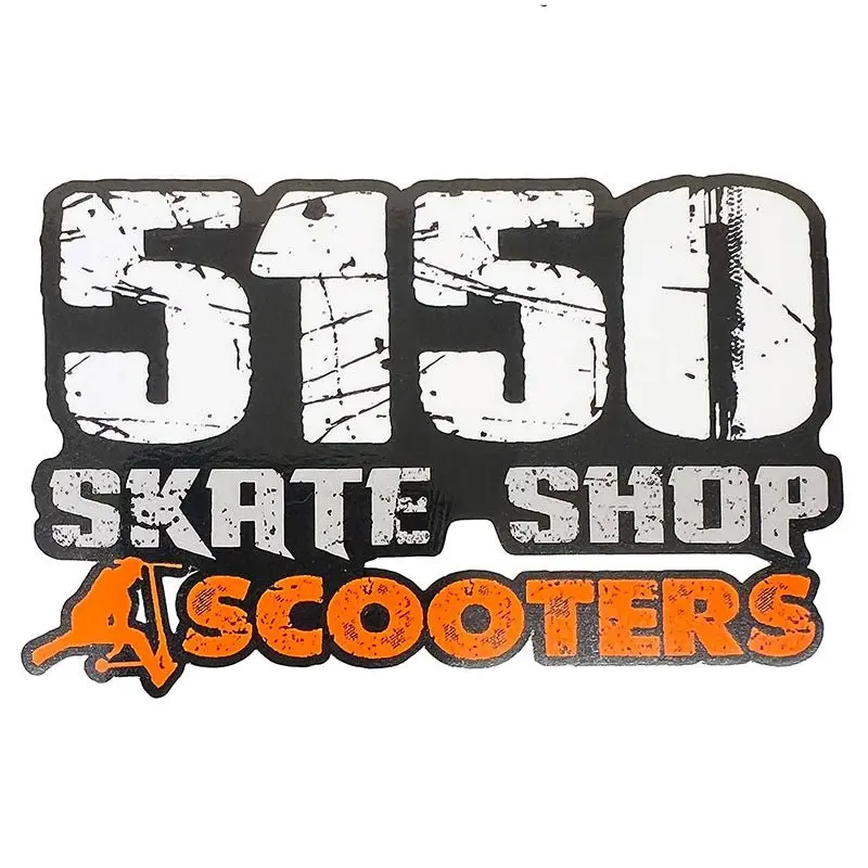 5150 Skate Shop Scooter Sticker 4” X 2.5" Small 1