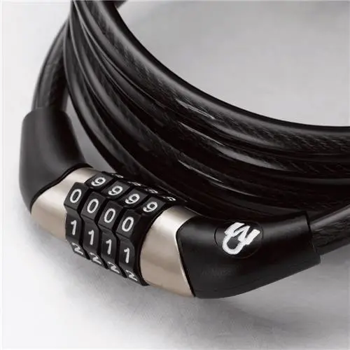 Og Series - Coiled Cable Lock Combo - 150Cm X 8Mm 1
