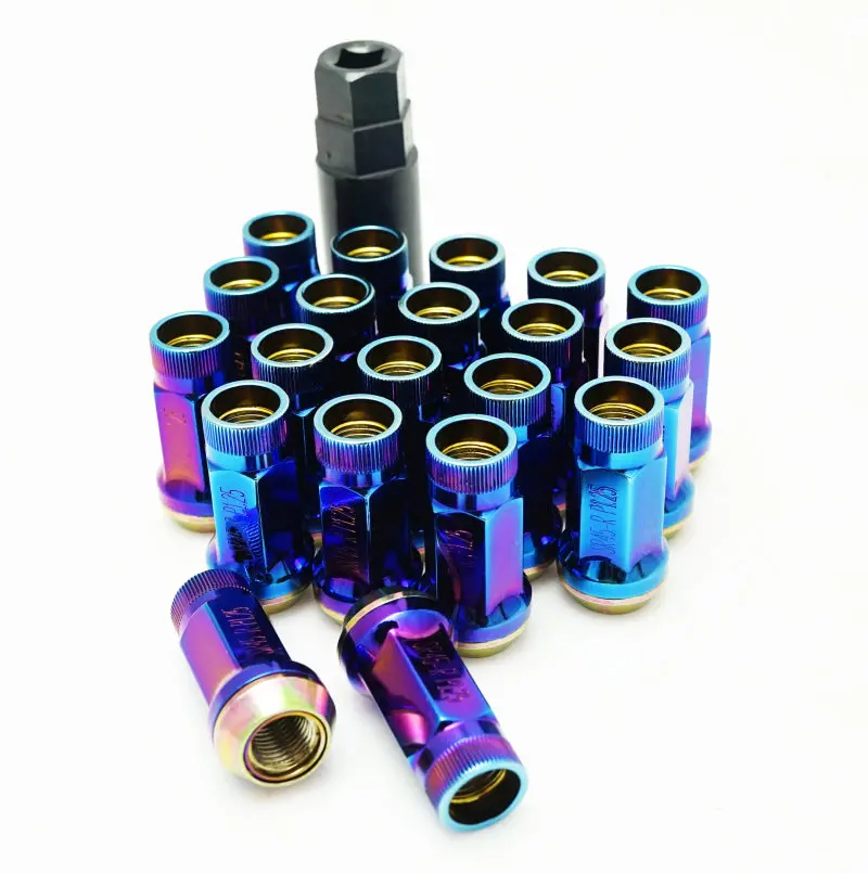 Wheel Mate Muteki Sr45R Lug Nut Set – 12×1.25Mm, Burned Blue Finish 1