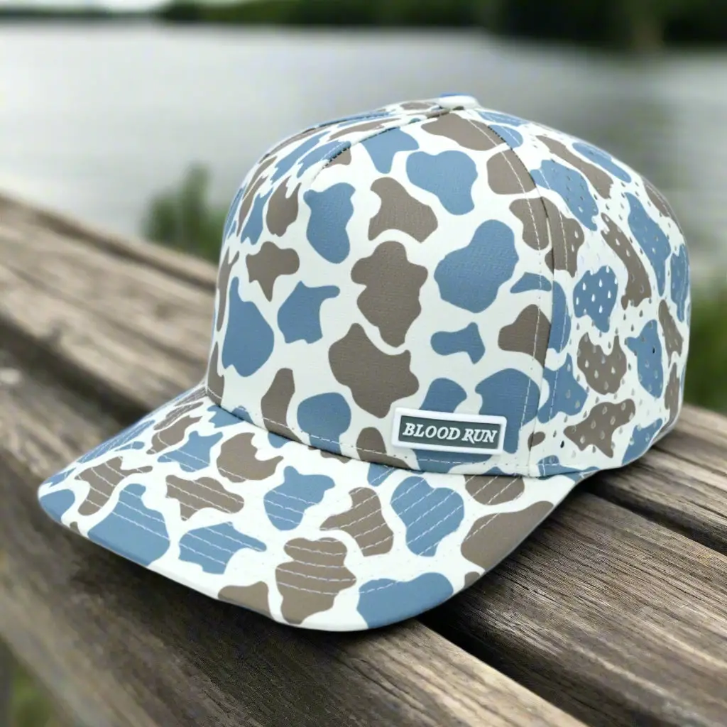 Decoy Blue Jungle Camo Snapback Fishing Hat 2