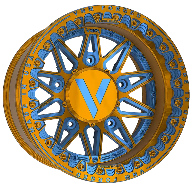 5X205 Mm V-2 Beadlock Wheels Vnm Forged Aluminum 5 Lug Sandrail Volkswagen 1
