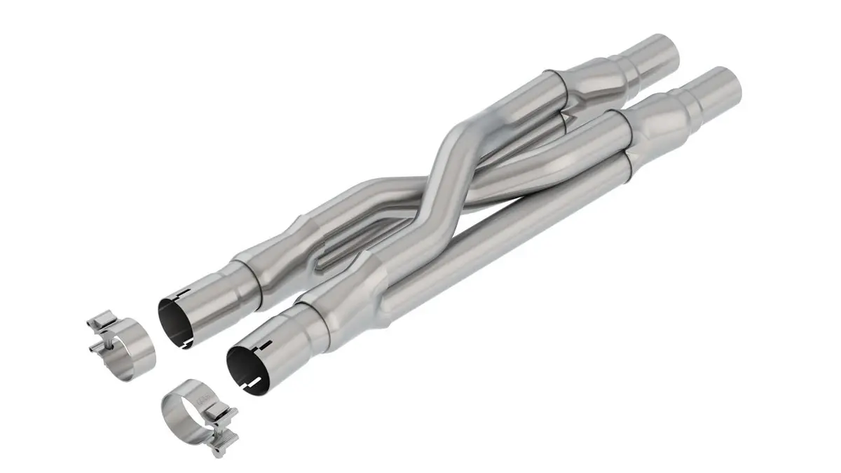 Borla 2.5" X-Pipe Resonator Delete For 2015–2021 Ford Mustang Gt (5.0L V8) 1