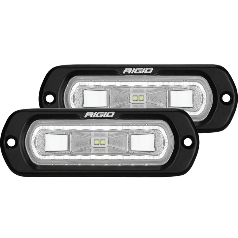 Rigid Industries Sr-L Series Flush-Mount Led Spreader Lights – White Halo, Universal Fit 1