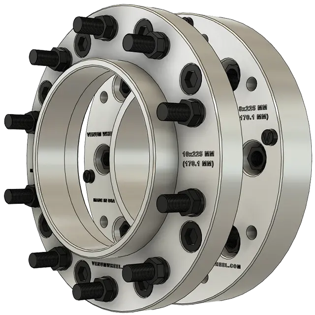 6X8.75 To 10X285.75 Hub Centric Wheel Adapters In Aluminum Heavy Duty 1