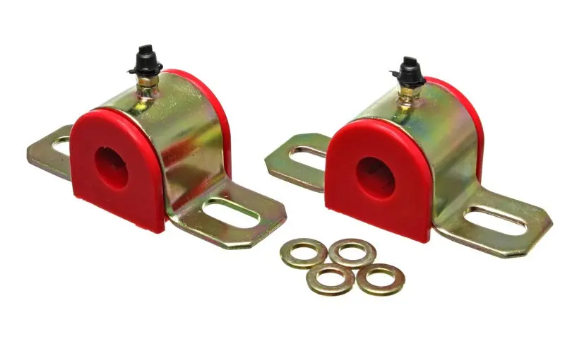 Energy Suspension Red Polyurethane Front Sway Bar Bushings – Universal 28Mm Fitment 1