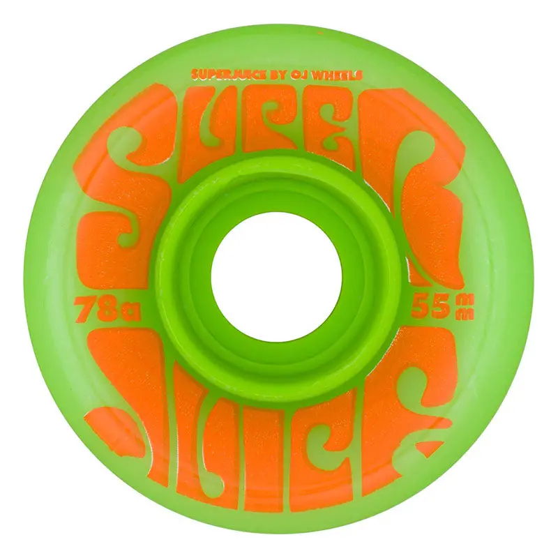 Oj 55Mm 78A Mini Super Juice Green Skateboard Wheels 4Pk 1