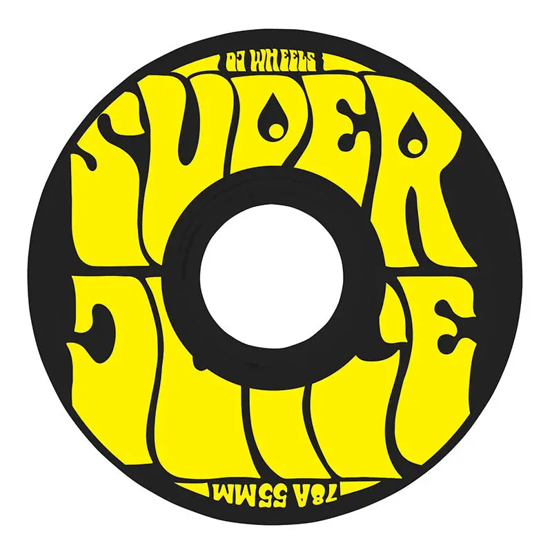 Oj 55Mm 78A Mini Super Juice Black Skateboard Wheels 1